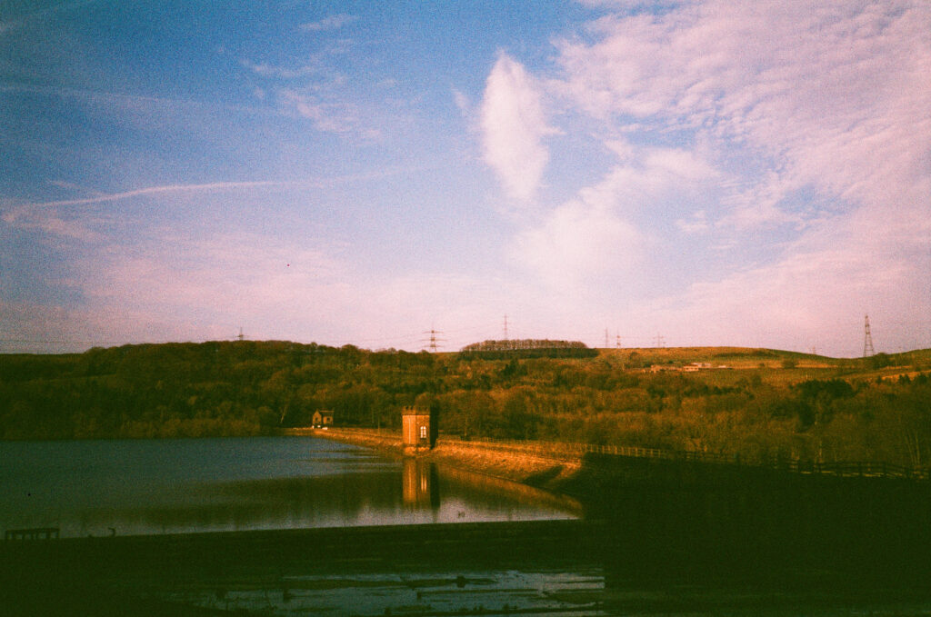 A Reservoir wall and water
