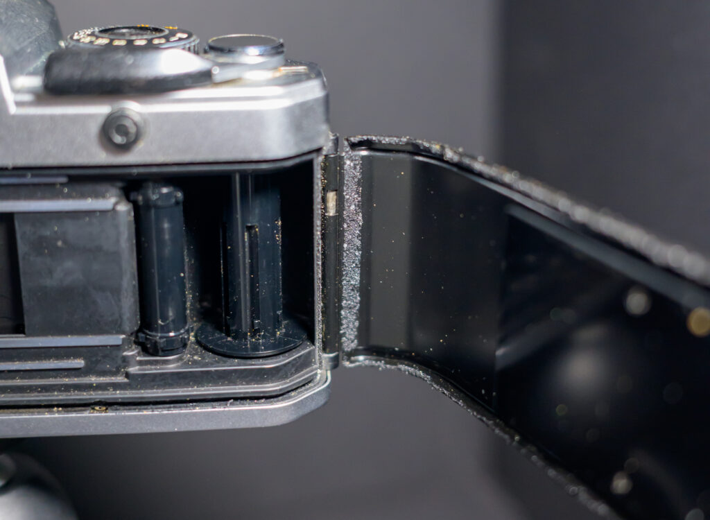 Yashica FX-D Camera with disintegrating light seals