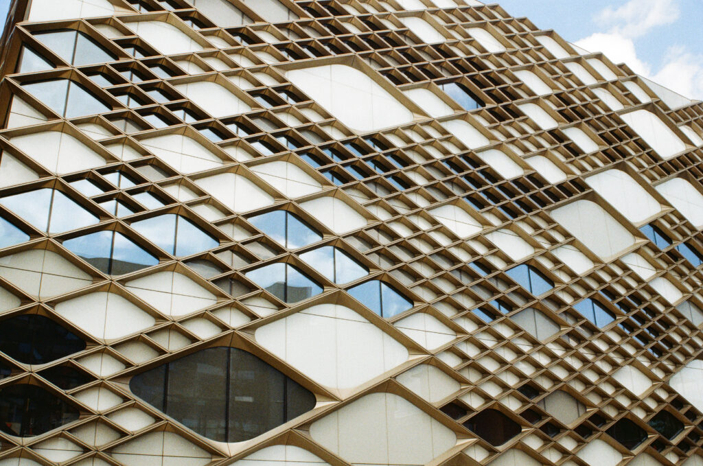 Sheffield University building with geodesic design.